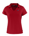 Buffalo Bills Americana Cutter & Buck Daybreak Eco Recycled Womens V-neck Polo Cardinal Red Mannequin Thumbnail Image