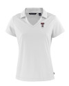 Texas Tech Red Raiders Alumni Cutter & Buck Daybreak Eco Recycled Womens V-neck Polo White Mannequin Thumbnail Image