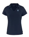 North Carolina Tar Heels Alumni Cutter & Buck Daybreak Eco Recycled Womens V-neck Polo Navy Blue Mannequin Thumbnail Image