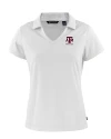 Texas A&M Aggies Alumni Cutter & Buck Daybreak Eco Recycled Womens V-neck Polo White Mannequin Thumbnail Image