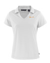 Tennessee Volunteers Alumni Cutter & Buck Daybreak Eco Recycled Womens V-neck Polo White Mannequin Thumbnail Image