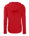 Carolina Panthers Americana Cutter & Buck Daybreak Eco Recycled Womens Full Zip Hoodie Red Mannequin Back Thumbnail Image