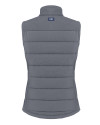 Louisville Cardinals College Vault Cutter & Buck Evoke Hybrid Softshell Recycled Womens Full Zip Vest Elemental Grey Mannequin Back Thumbnail Image