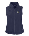 Los Angeles Chargers NFL Helmet Cutter & Buck Charter Eco Recycled Full-Zip Womens Vest Navy Blue Mannequin Thumbnail Image