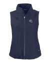New England Patriots NFL Helmet Cutter & Buck Charter Eco Recycled Full-Zip Womens Vest Navy Blue Mannequin Thumbnail Image