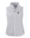 Texas Tech Red Raiders Alumni Cutter & Buck Charter Eco Recycled Full-Zip Womens Vest Polished Medium Gray Mannequin Thumbnail Image