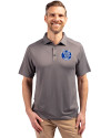 Air Force Falcons College Vault Cutter & Buck Forge Eco Stretch Recycled Mens Polo Elemental Grey Front Thumbnail Image