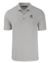 Louisville Cardinals College Vault Cutter & Buck Forge Eco Stretch Recycled Mens Polo Polished Medium Gray Mannequin Thumbnail Image