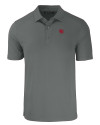 Nebraska Cornhuskers College Vault Cutter & Buck Forge Eco Stretch Recycled Mens Polo Elemental Grey Mannequin Thumbnail Image