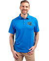 Detroit Lions NFL Helmet Cutter & Buck Forge Eco Stretch Recycled Mens Polo Digital Front Thumbnail Image