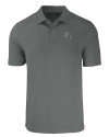 New England Patriots NFL Helmet Cutter & Buck Forge Eco Stretch Recycled Mens Polo Elemental Grey Mannequin Thumbnail Image