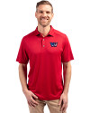 Washington Commanders Americana Cutter & Buck Forge Eco Stretch Recycled Mens Polo Cardinal Red Front Thumbnail Image