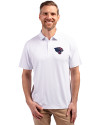 Jacksonville Jaguars Americana Cutter & Buck Forge Eco Stretch Recycled Mens Polo White Front Thumbnail Image