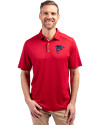 Atlanta Falcons Americana Cutter & Buck Forge Eco Stretch Recycled Mens Polo Cardinal Red Front Thumbnail Image