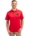 Miami Dolphins Americana Cutter & Buck Forge Eco Stretch Recycled Mens Polo Red Front Thumbnail Image