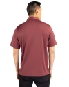Texas A&M Aggies Alumni Cutter & Buck Forge Eco Stretch Recycled Mens Polo Dark Bordeaux Heather Back Thumbnail Image