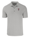 Texas Tech Red Raiders Alumni Cutter & Buck Forge Eco Stretch Recycled Mens Polo Polished Medium Gray Mannequin Thumbnail Image