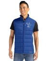 Air Force Falcons College Vault Cutter & Buck Evoke Hybrid Softshell Recycled Mens Full Zip Vest Tour Blue Front Thumbnail Image