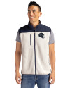 Tennessee Titans NFL Helmet Cutter & Buck Cascade Eco Fleece Mens Vest Shell/Navy Blue Front Thumbnail Image