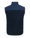 New England Patriots NFL Helmet Cutter & Buck Cascade Eco Fleece Mens Vest Navy Blue Mannequin Back Thumbnail Image