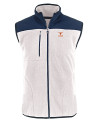 Texas Longhorns Alumni Cutter & Buck Cascade Eco Fleece Mens Vest Shell/Navy Blue Mannequin Thumbnail Image