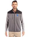 Kentucky Wildcats Alumni Cutter & Buck Cascade Eco Fleece Mens Vest Elemental Grey/Black Front Thumbnail Image