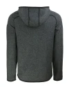 Nebraska Cornhuskers College Vault Cutter & Buck Mainsail Full Zip Hooded Mens Jacket Charcoal Heather Mannequin Back Thumbnail Image