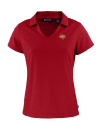 Midwestern State Mustangs Cutter & Buck Daybreak Eco Recycled Womens V-neck Polo Cardinal Red Mannequin Thumbnail Image