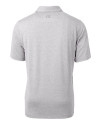 Midwestern State Mustangs Cutter & Buck Forge Heathered Stretch Mens Polo Polished Heather Mannequin Back Thumbnail Image