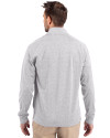 Bowie State Bulldogs Cutter & Buck Adapt Eco Knit Heather Mens Quarter Zip Pullover Polished Heather Back Thumbnail Image