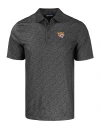 Bethune-Cookman Wildcats Cutter & Buck Pike Eco Pebble Print Stretch Recycled Mens Polo Black Mannequin Thumbnail Image