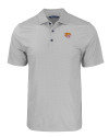 Bethune-Cookman Wildcats Cutter & Buck Pike Eco Tonal Geo Print Stretch Recycled Mens Polo Elemental Grey Mannequin Thumbnail Image
