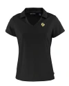 Cal Poly Mustangs Cutter & Buck Daybreak Eco Recycled Womens V-neck Polo Black Mannequin Thumbnail Image