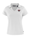 Clark Atlanta Panthers Cutter & Buck Daybreak Eco Recycled Womens V-neck Polo White Mannequin Thumbnail Image