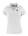 Dartmouth Big Green Cutter & Buck Daybreak Eco Recycled Womens V-neck Polo White Mannequin Thumbnail Image