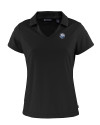 The Citadel Bulldogs Cutter & Buck Daybreak Eco Recycled Womens V-neck Polo Black Mannequin Thumbnail Image