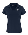 Brigham Young Cougars Cutter & Buck Daybreak Eco Recycled Womens V-neck Polo Navy Blue Mannequin Thumbnail Image