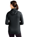 Eastern Washington Eagles Cutter & Buck Daybreak Eco Recycled Womens Full Zip Hoodie Black Back Thumbnail Image