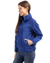 Emory Eagles Cutter & Buck Charter Eco Recycled Womens Full-Zip Jacket Tour Blue Side Thumbnail Image