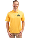 Drexel Dragons Cutter & Buck Forge Eco Stretch Recycled Mens Polo College Gold Heather Front Thumbnail Image