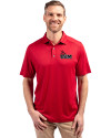 Central Missouri Mules Cutter & Buck Forge Eco Stretch Recycled Mens Polo Cardinal Red Front Thumbnail Image