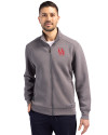 Houston Cougars Cutter & Buck Roam Epic Versatility Recycled Full Zip Mens Jacket Elemental Grey Front Thumbnail Image