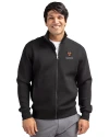 Harvard Crimson Cutter & Buck Roam Epic Versatility Recycled Full Zip Mens Jacket Black Front Thumbnail Image