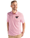 Clark Atlanta Panthers Cutter & Buck Pike Eco Symmetry Print Stretch Recycled Mens Polo White/Red Front Thumbnail Image