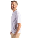 Eastern Kentucky Colonels Cutter & Buck Pike Eco Pebble Print Stretch Recycled Mens Polo White Side Thumbnail Image