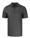 Florida A&M Rattlers Cutter & Buck Pike Eco Pebble Print Stretch Recycled Mens Polo Black Mannequin Thumbnail Image