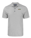 Florida A&M Rattlers Cutter & Buck Pike Eco Tonal Geo Print Stretch Recycled Mens Polo Elemental Grey Mannequin Thumbnail Image
