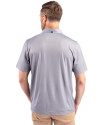 George Mason Patriots College Vault Cutter & Buck Pike Eco Tonal Geo Print Stretch Recycled Mens Polo Elemental Grey Back Thumbnail Image