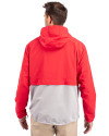 Central Missouri Mules Cutter & Buck Charter Eco Recycled Mens Anorak Jacket Red/Polished Back Thumbnail Image