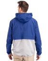 Embry-Riddle Eagles Cutter & Buck Charter Eco Recycled Mens Anorak Jacket Tour Blue/Polished Back Thumbnail Image